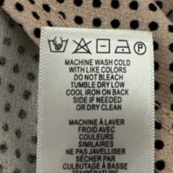 Adrianna Papell XL Mauve Neck Tie Flutter Sleeve Printed Blouse - Picture 6 of 8